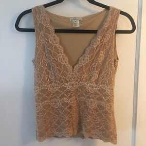 Leigh Bantivoglio French Lace Tank/Cami